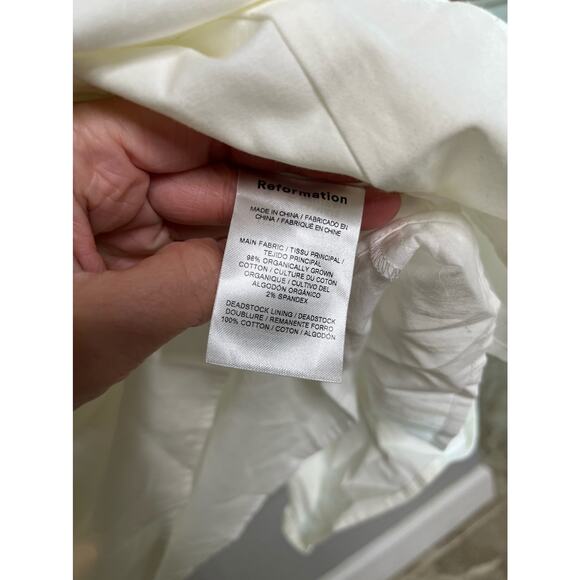 Reformation Villa Smocked Stretch Cotton Sundress - Picture 6 of 11